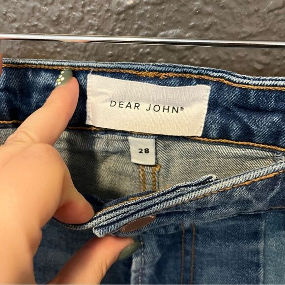 DEAR JOHN Iggy Super High Rise Ocean Drive Shorts patchwork - Picture 6 of 12